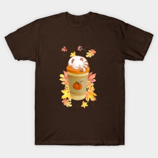 Hello Autumn Coffee Kitten T-Shirt